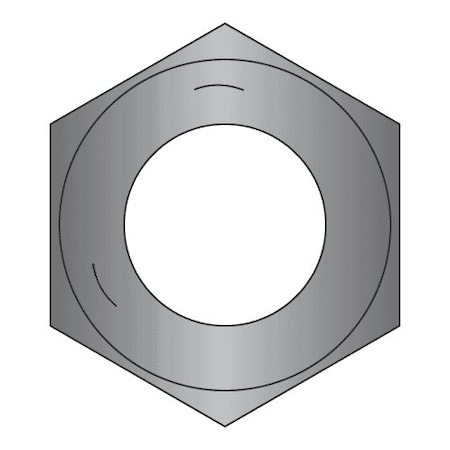 Hex Nut, 1-1/2"-6, Steel, Grade 5, Plain, 1-9/32 in Ht, 55 PK